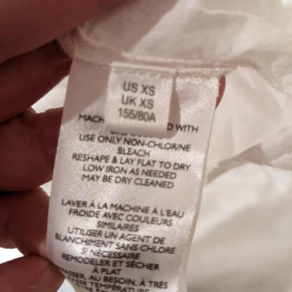 Urban Outfitters XS White Summer Mini Dress Tie Neck Boho Halter - Picture 8 of 10